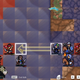 An overhead view of the Dark Deity battle screen
